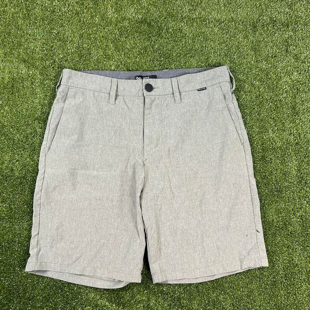 Hurley Men's Grey and Green Shorts
